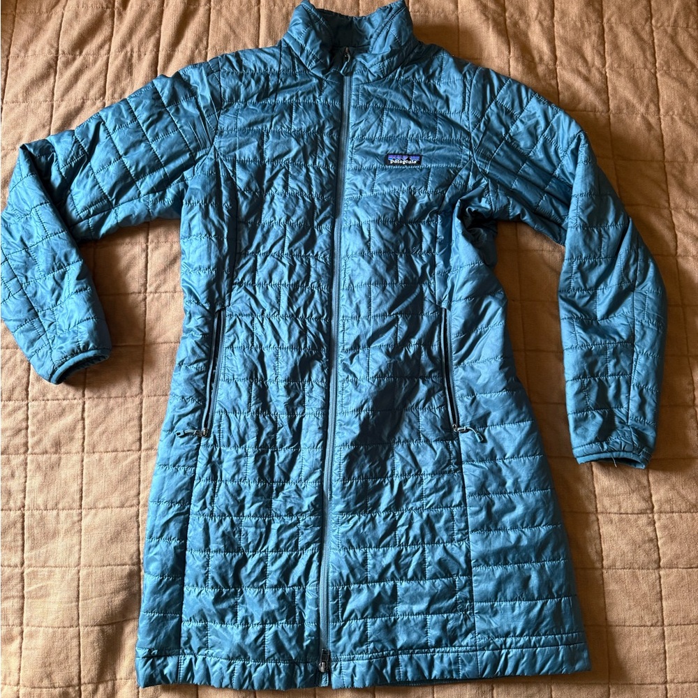Patagonia Blue Nanopuff Parka Jacket
